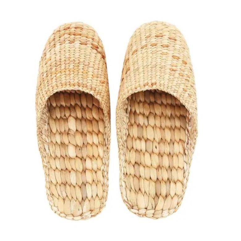 Wicker Basket Shoes Handmade Products Water Hyacinth Slipper Natural Material Slipper