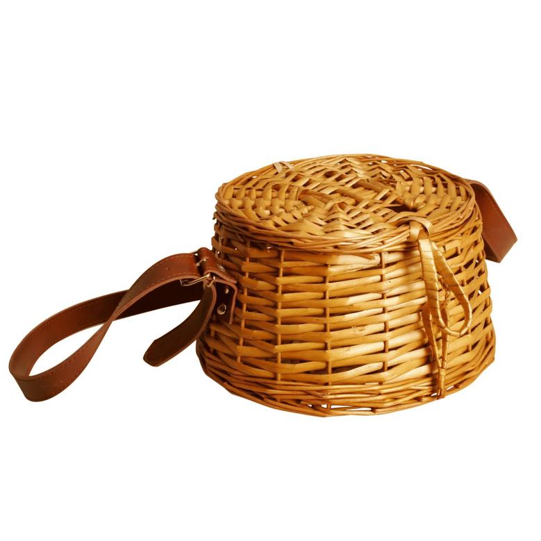 Wicker Fishing Basket The decorative fishing creel Willow Basket