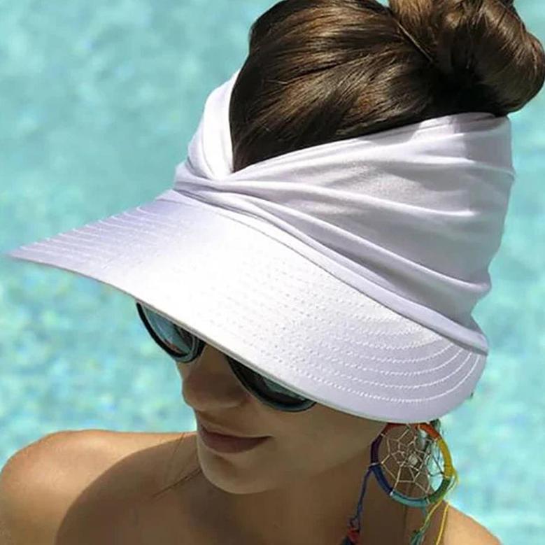 Anti-ultraviolet Women Sun Visor Hollow Hat