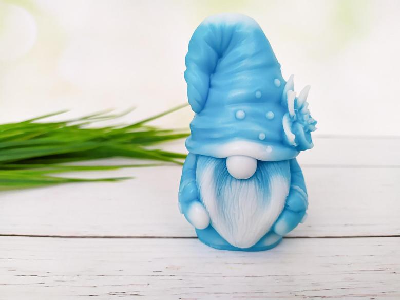 Decorative Glycerin Soap Handmade Gnome Figurine , Gift Soap In Different Colors , Cute Scandinavian Gnome