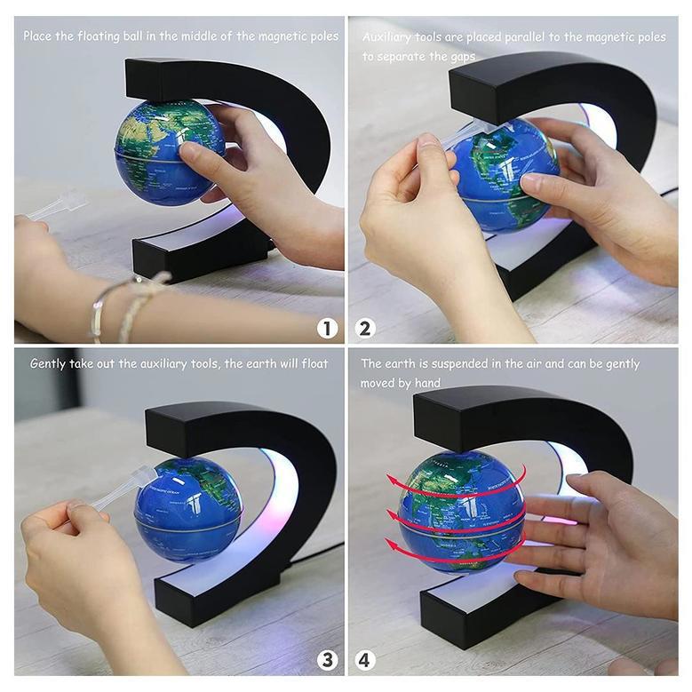 Led Floating Globe Lamp