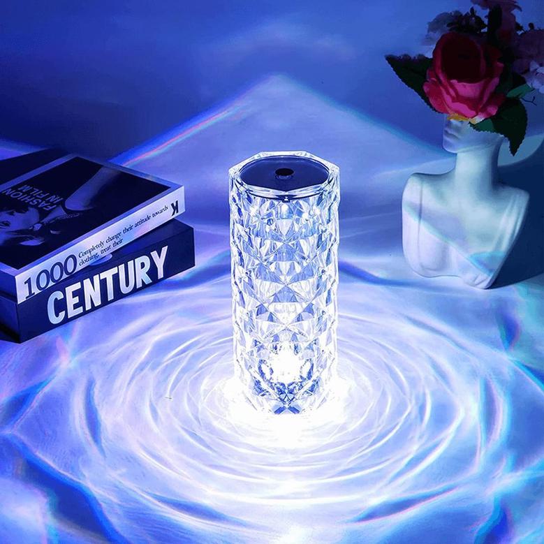 Rose Diamond Usb Charging Touch Table Lamp