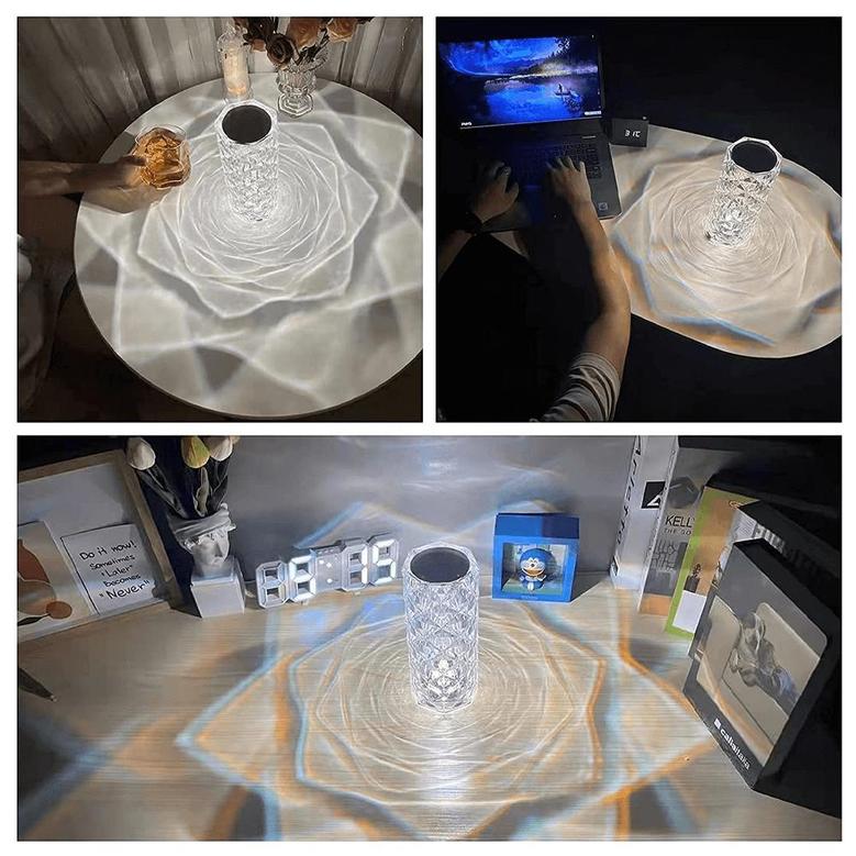 Rose Diamond Usb Charging Touch Table Lamp