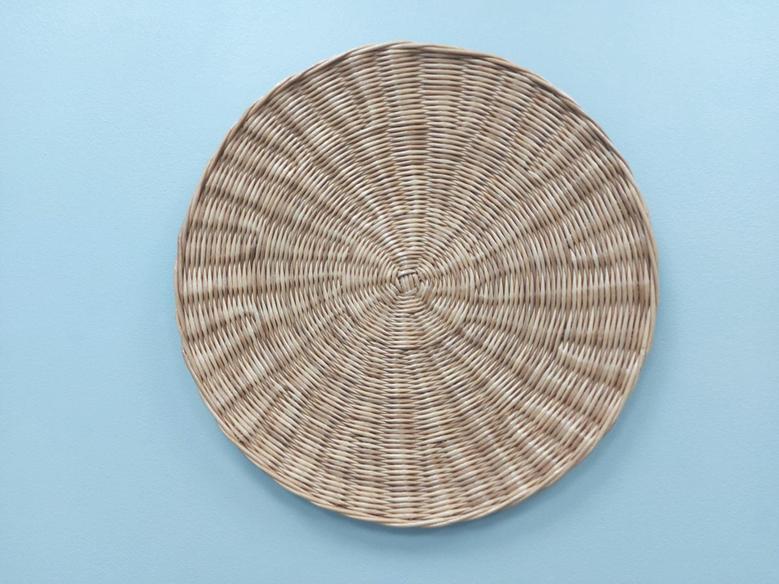 Wall Set Of 3 Basket For Living Room Decor. Wicker Handmade Plates