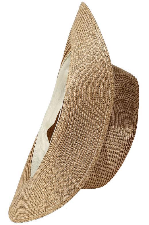 Khaki Medium Foldable Floppy Straw Hat Summer Beach Sun Hats for Men Wide Brim Hat