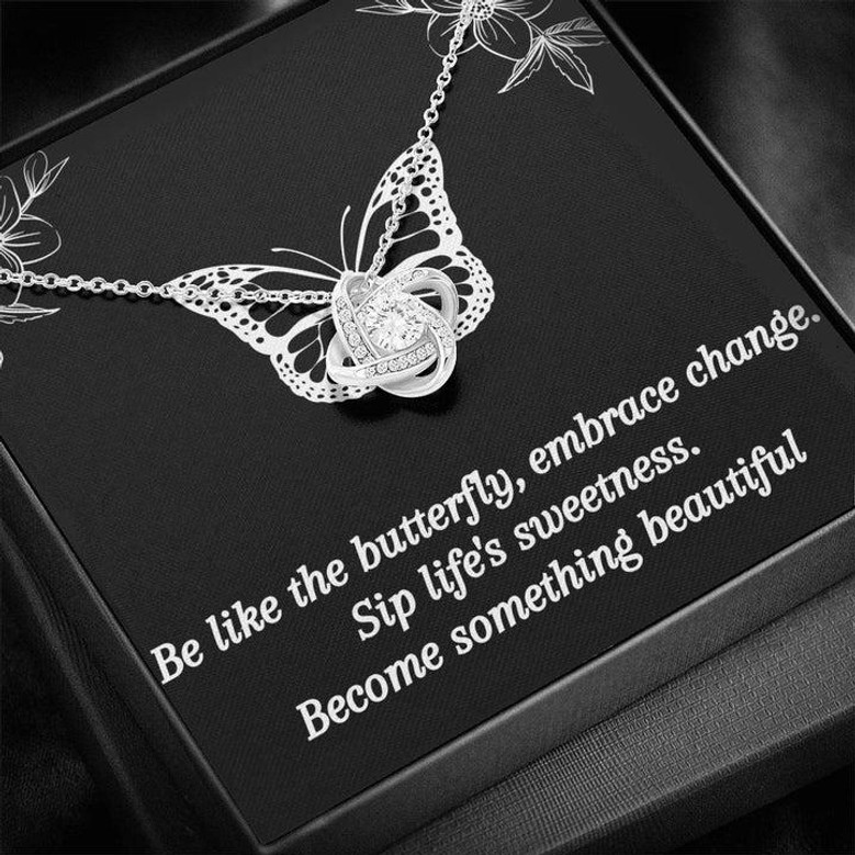 Be Like The Butterfly - Love Knot Necklace