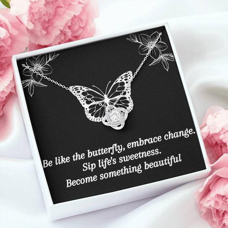 Be Like The Butterfly - Love Knot Necklace