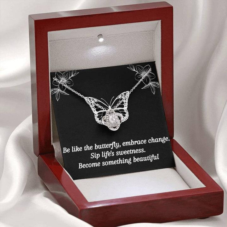 Be Like The Butterfly - Love Knot Necklace