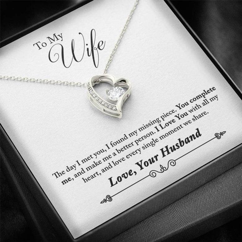 Beautiful Love Knot Necklace For Wife, Anniversary, Birthday, Christmas Gift For Wife From Husband, Romantic Gift For Wife