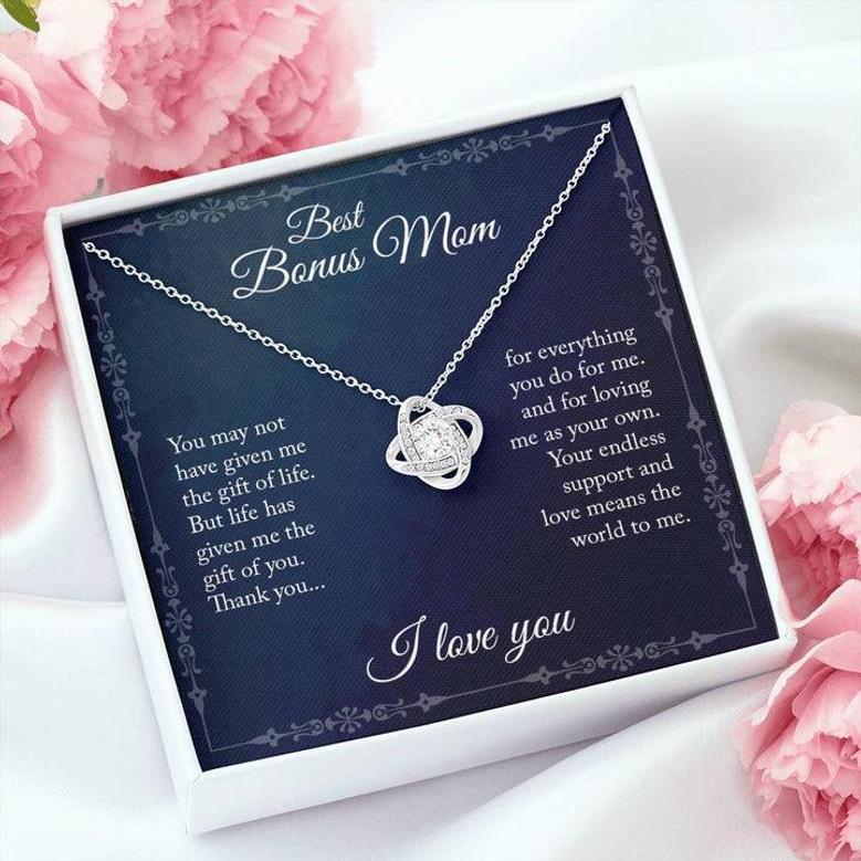 Best Bonus Mom - Love Knot Necklace