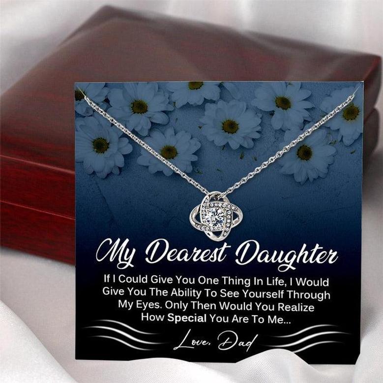 Best Surprise Gift For Daughter From Dad - Love Knot Necklace