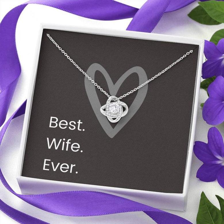 Best Wife Ever Love Knot Necklace