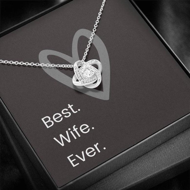 Best Wife Ever Love Knot Necklace