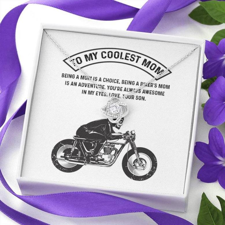 Biker's Mom Gift - Always Awesome - The Love Knot Necklace
