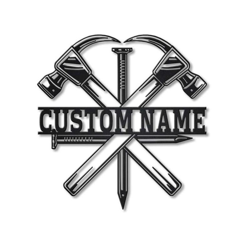 Personalized Carpenter Metal Sign, Custom Name, Carpenter Job Sign, Carpenter Gift, Custom Job Metal Sign