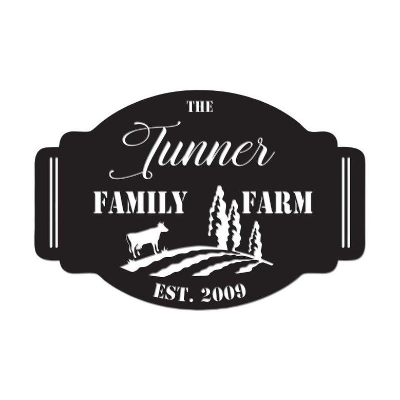 Personalized The Family Farm Metal Sign, Custom Name, Outdoor Metal Sign, Gift For Family, Farm Lovers, House Decor, Custom Outdoor Signs