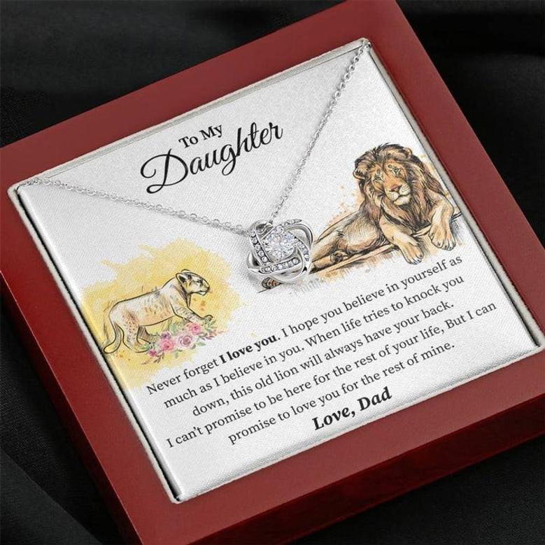 From Dad To Daughter - Love Knot Necklace