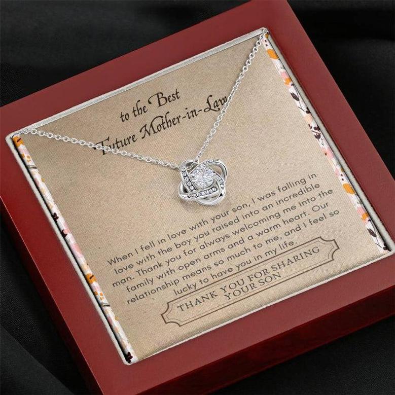 Future Mother In Law - Raised Incredible Man Love Knot Necklace