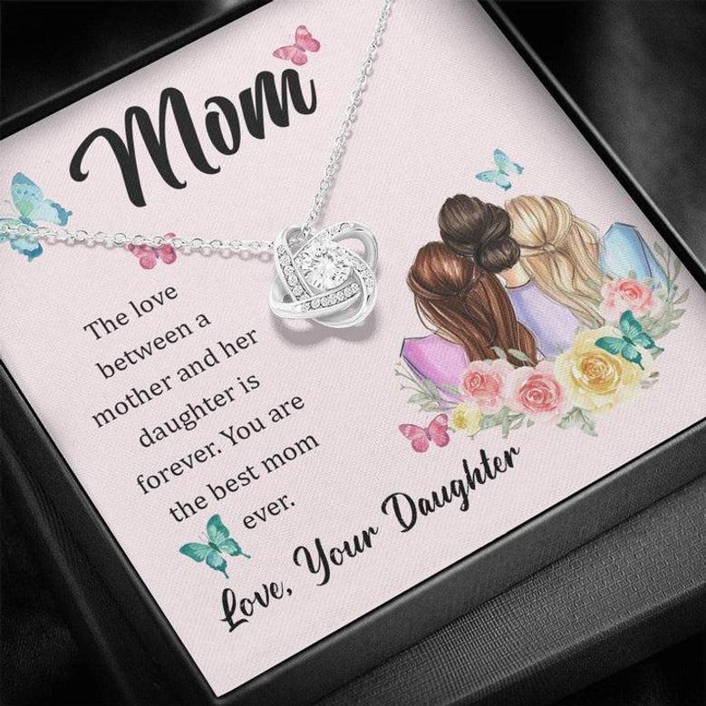Gift For Mom From Daughter - Love Knot Necklace
