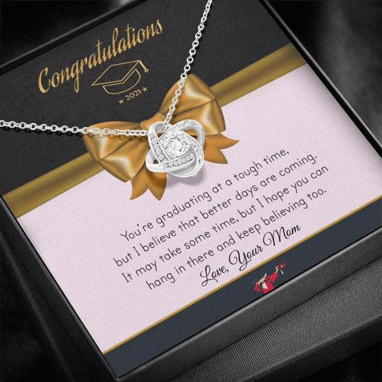 Graduation 2021 Gift From Mom - Love Knot Necklace
