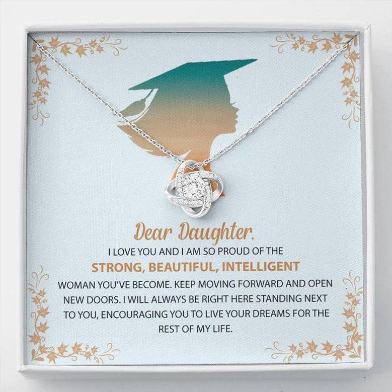 Graduation Gift For Your Daughter, Gorgeous Love Knot Necklace.