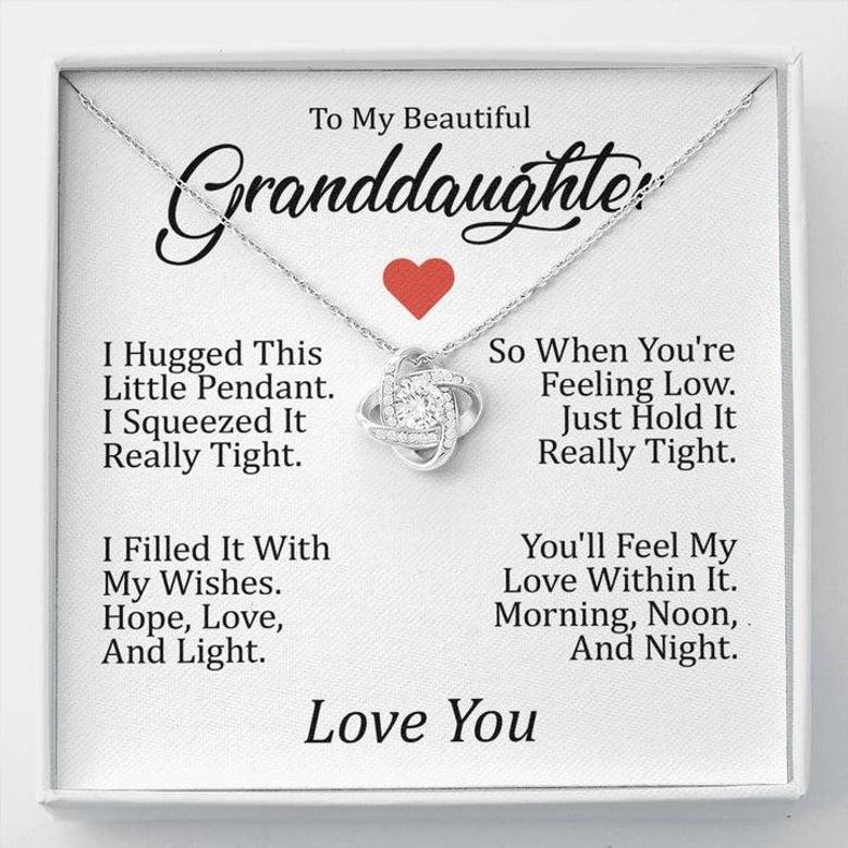 Granddaughter Hug - Love Knot Necklace - Special Offer