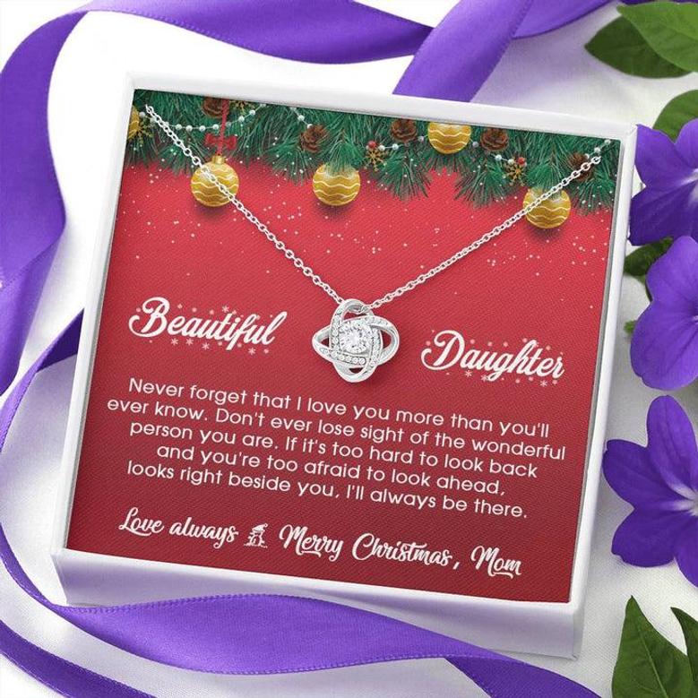 I Will Always Be There With You In Christmas - Love Knot Necklace