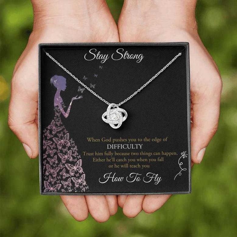 Love Knot Necklace - Stay Strong
