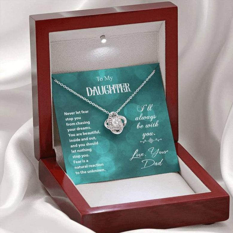 Love Knot Necklace - To My Daughter From Dad