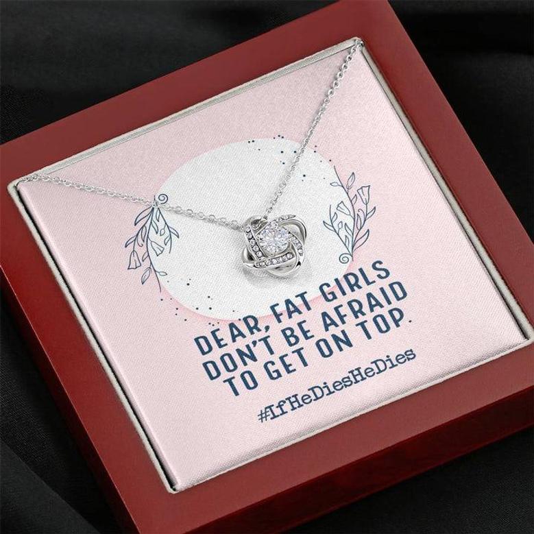 Love Knot Necklace Funny Gifts For Chubby Wife Girlfriend