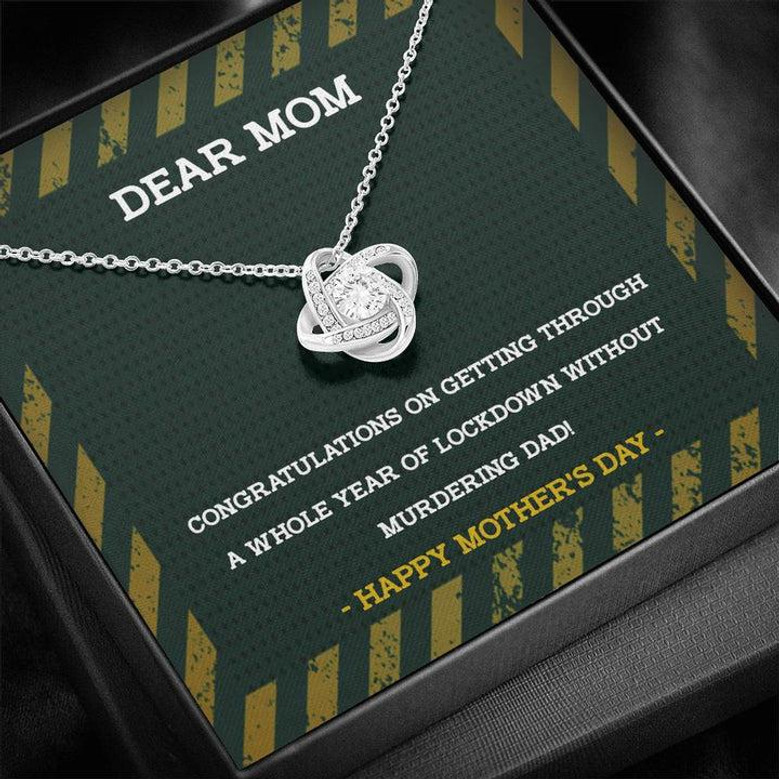 Love Knot Necklace With Funny Message Card