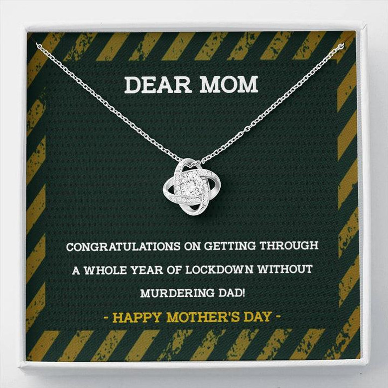 Love Knot Necklace With Funny Message Card