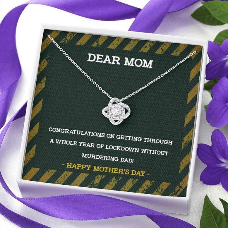 Love Knot Necklace With Funny Message Card