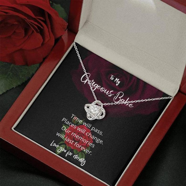 Memories Last Forever Love Knot Necklace