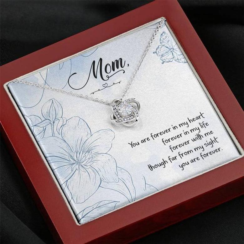 'Mom' Forever Love Knot Necklace Gift Set