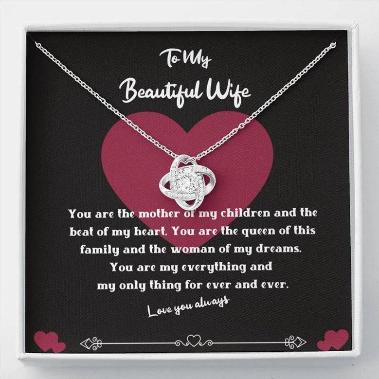 Mother Of My Children Love Knot Necklace