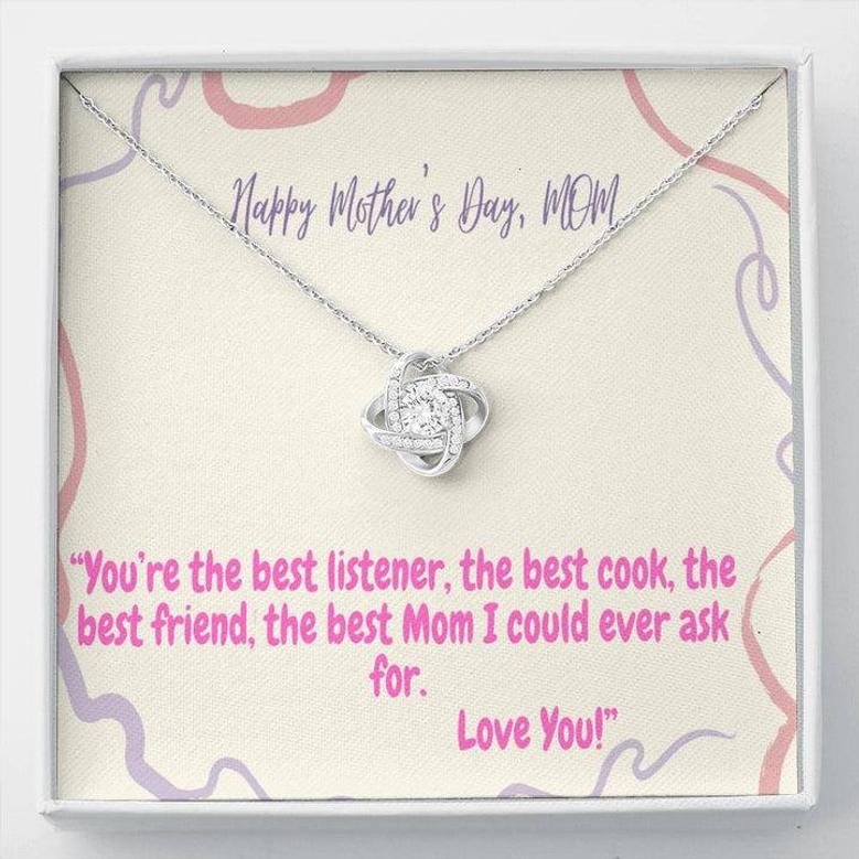 Mother's Day Gift For Mom - Beautiful Gift Love Knot Necklace For Mom