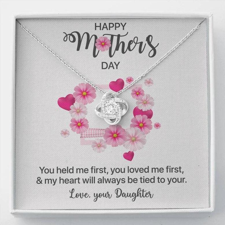 Mother's Day Gift For Mom From Daughter - The Love Knot Necklace