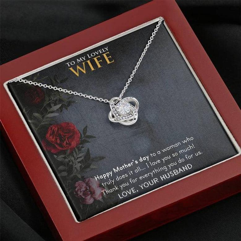 Mother's Day Gift To Wife - Love Knot Necklace