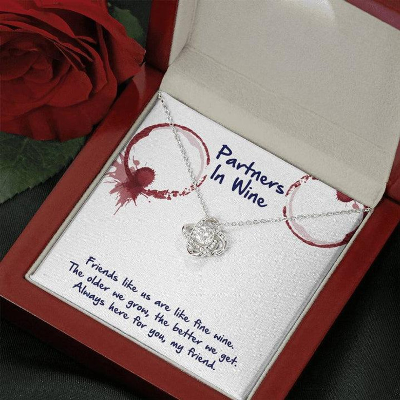 Partners In Wine Love Knot Necklace