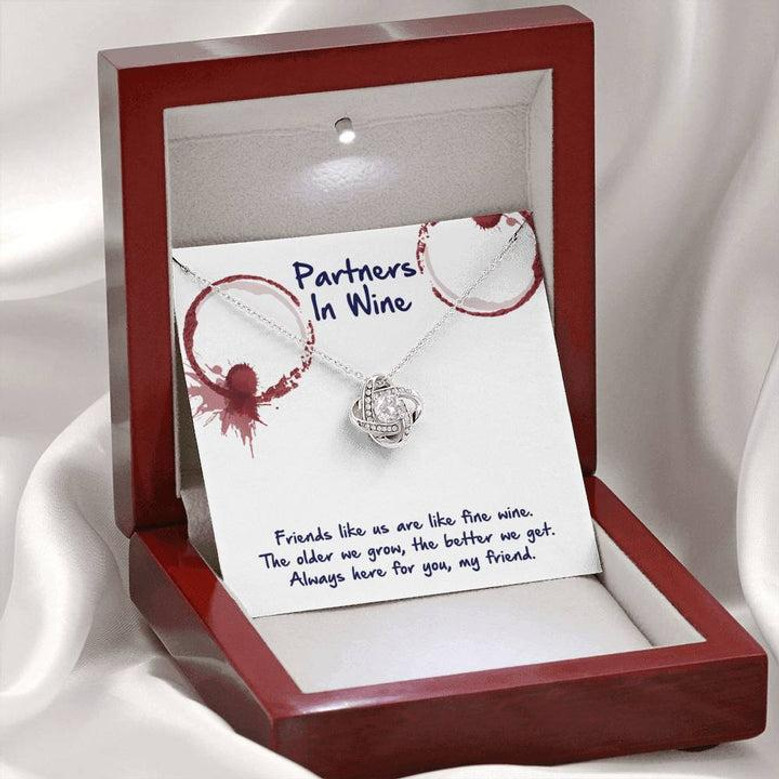 Partners In Wine Love Knot Necklace