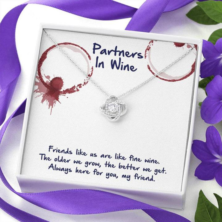 Partners In Wine Love Knot Necklace