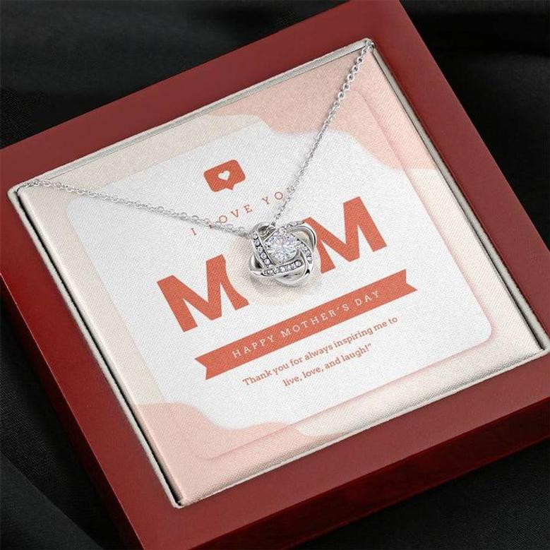 Love Knot Necklace | Personalized Gift For Your Mom