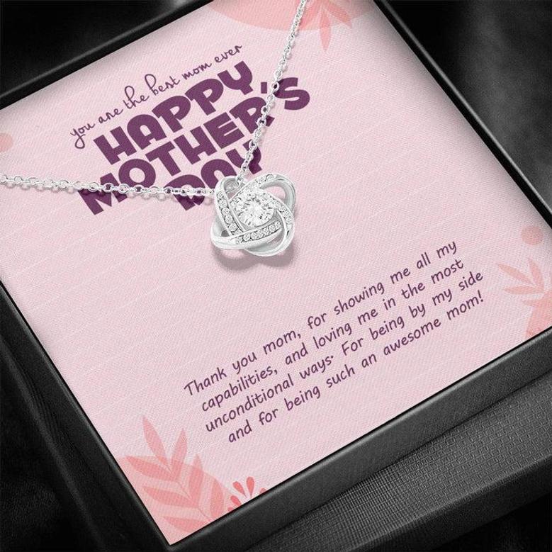 The Best Mom Ever! Love Knot Necklace