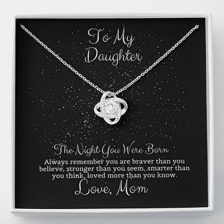 Star Map Love Knot Necklace The Night You Were Born