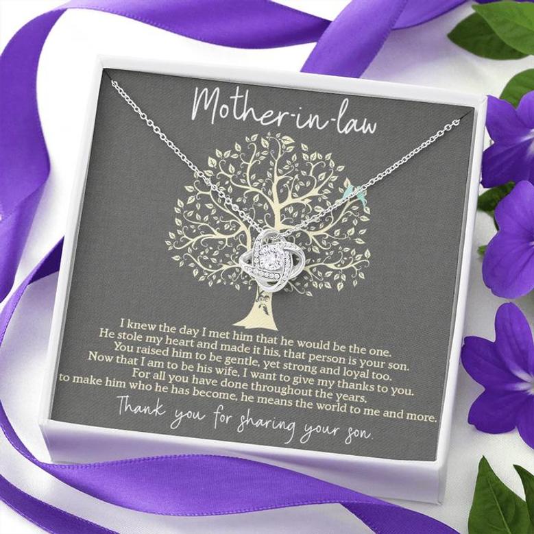 Thank You For Sharing Your Son - Love Knot Necklace