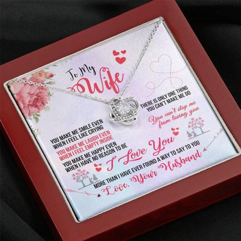 The Beautiful Love Knot Necklace Gift To My Wife !! Gift For Wife Birthday, Anniversary Gift For Wife