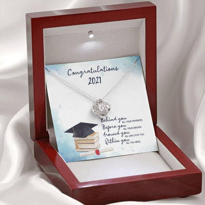 To My 2021 Graduate - Memories Behind You - Love Knot Necklace