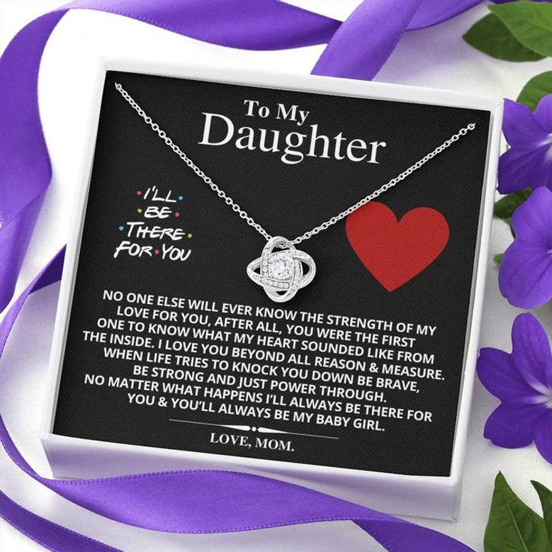 To My Daughter - Love Knot Necklace - From Mom