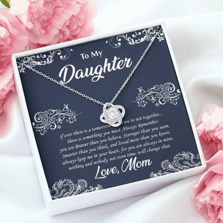 To My Daughter - Love Knot Necklace